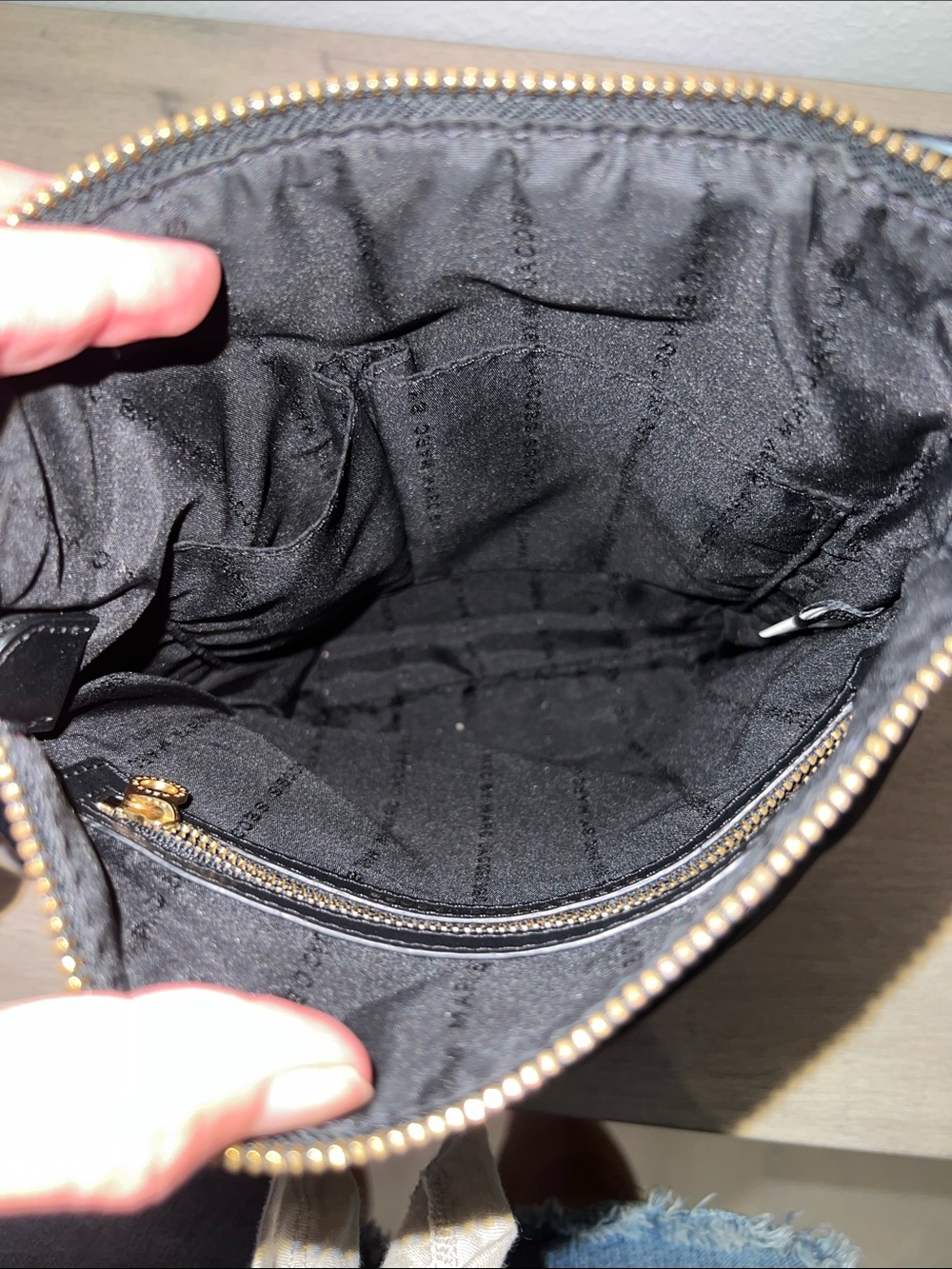 Marc by Marc Jacobs Black Nylon Crossbody with Gold Hardware - Picture 6 of 8